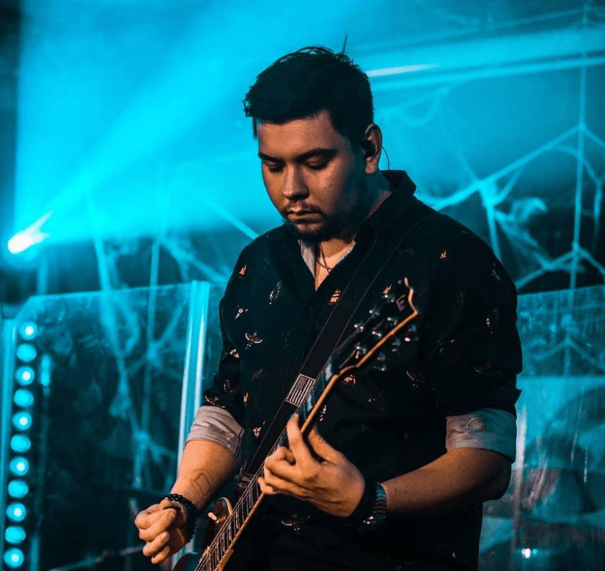 Wiktor Dąbrowski podczas występu